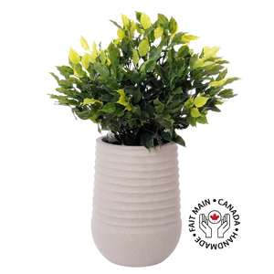 Outdoor Flower Arrangement in Grey Terrazzo Beige