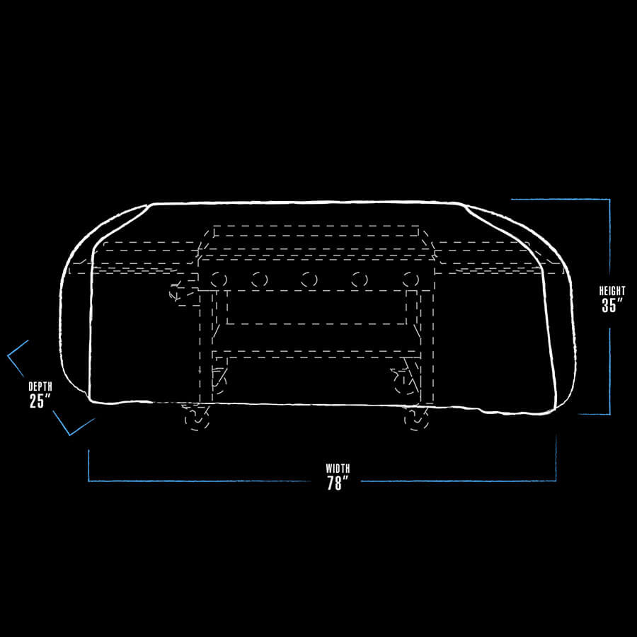 Pit Boss 4 & 5 Burner Deluxe Griddle Cover