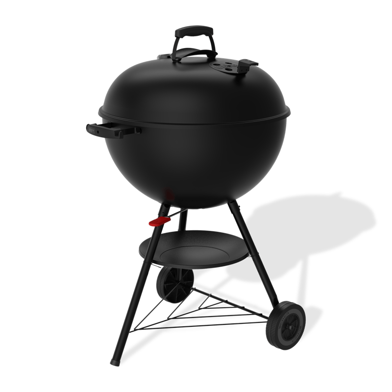 Weber 22in Original Kettle Stealth angle