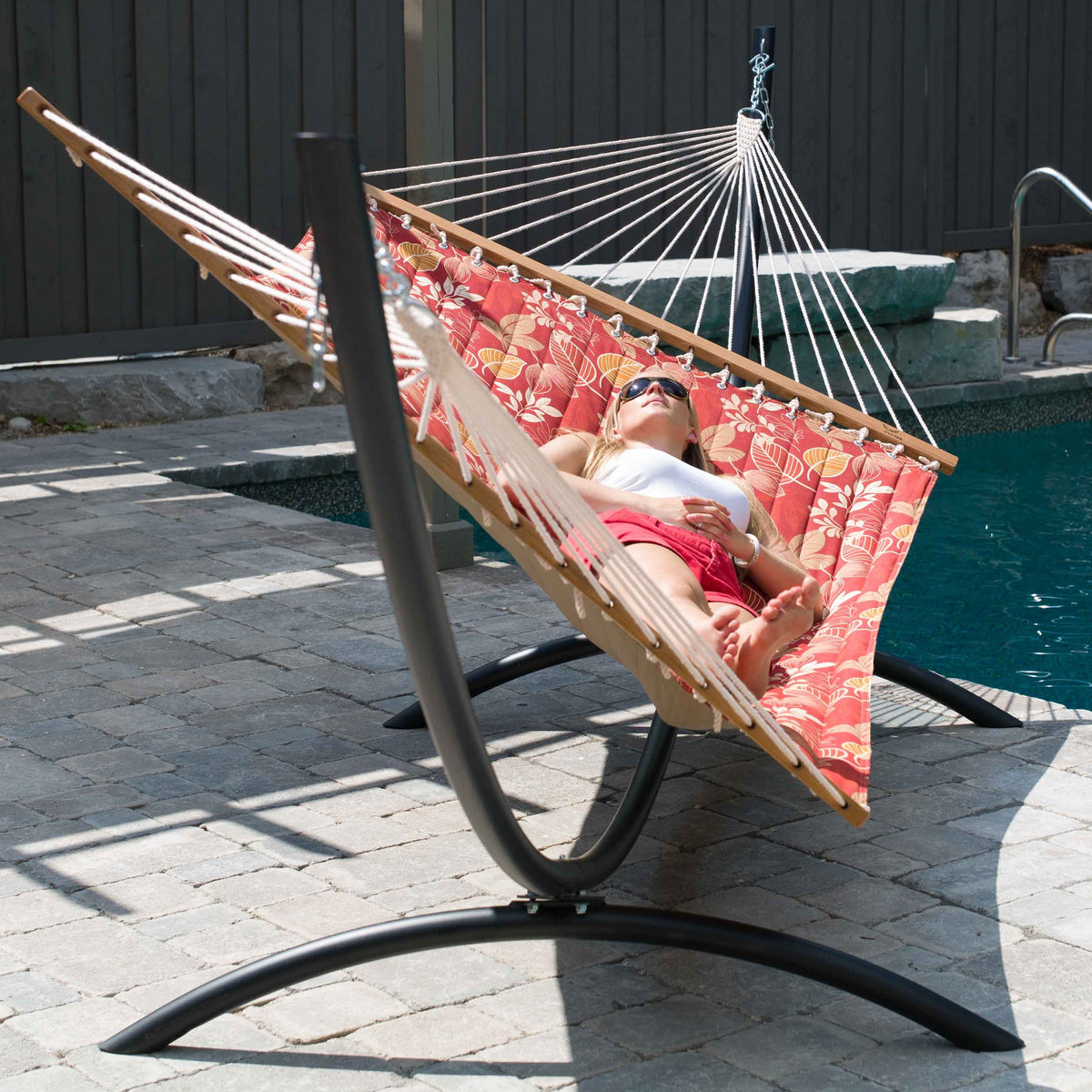 Vivere 15ft Arc Steel Hammock Stand