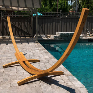 15ft Solid Pine Arc Hammock Stand