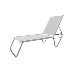 Gardenella Sling Four-Position Lay-flat Stacking Armless Chaise