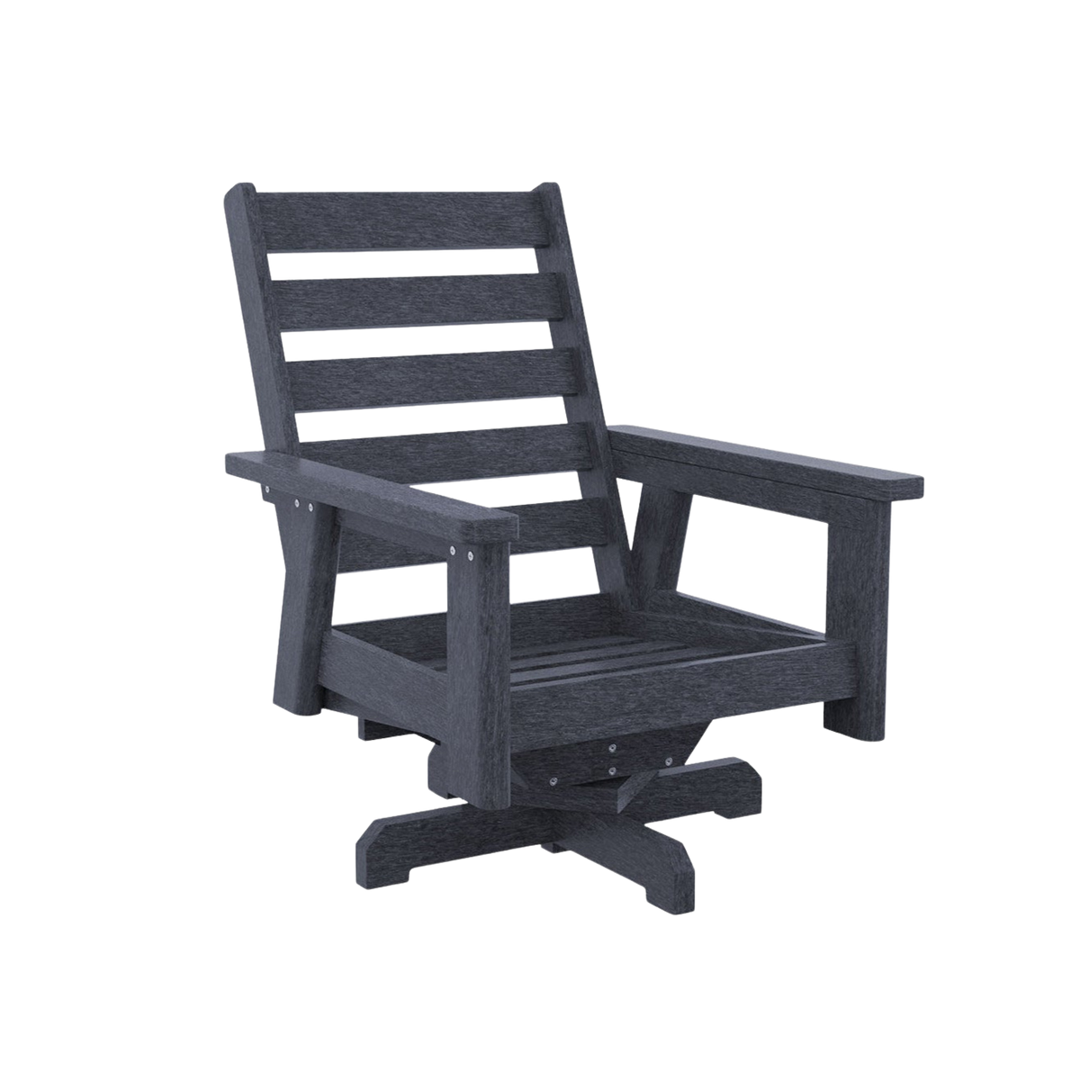 Charleston High Back Swivel Arm Chair