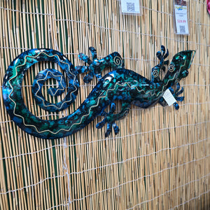 Gecko Wall Decor 29" Turquoise