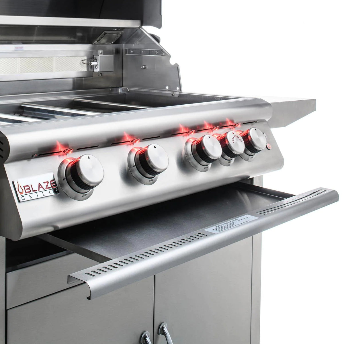 Blaze 32-Inch 4-Burner LTE Gas Grill with Rear Burner and Built-in Lighting System - NG