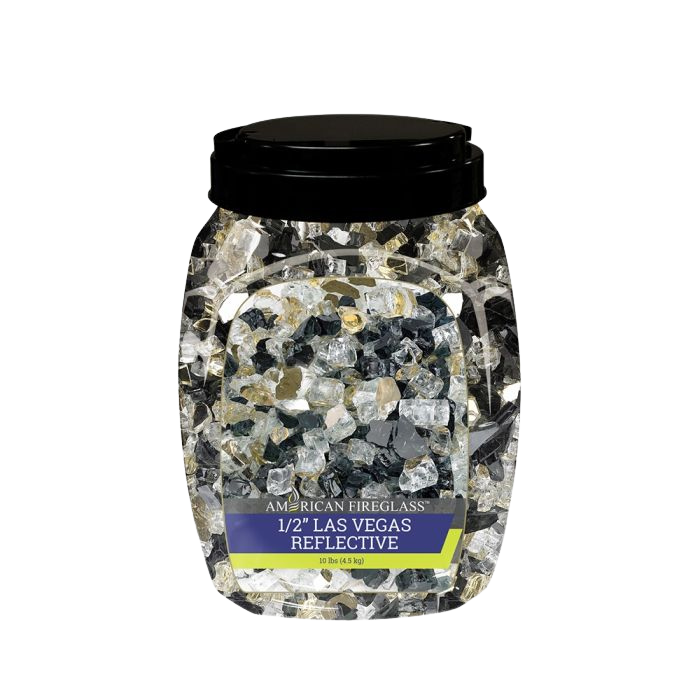 1/2" Reflective Fire Glass 10 lbs