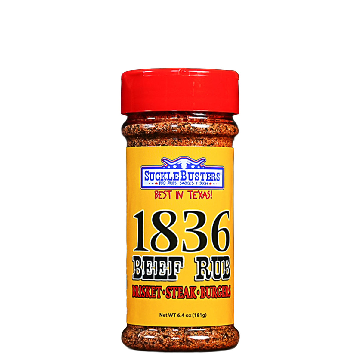 Sucklebusters 1836 Beef Rub 12oz jar