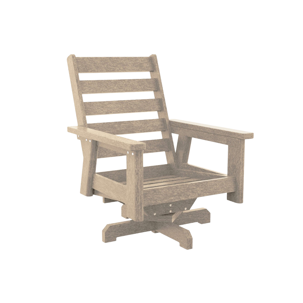 Charleston High Back Swivel Arm Chair