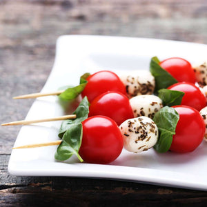 Norpro Bamboo Skewers with caprese appetizer