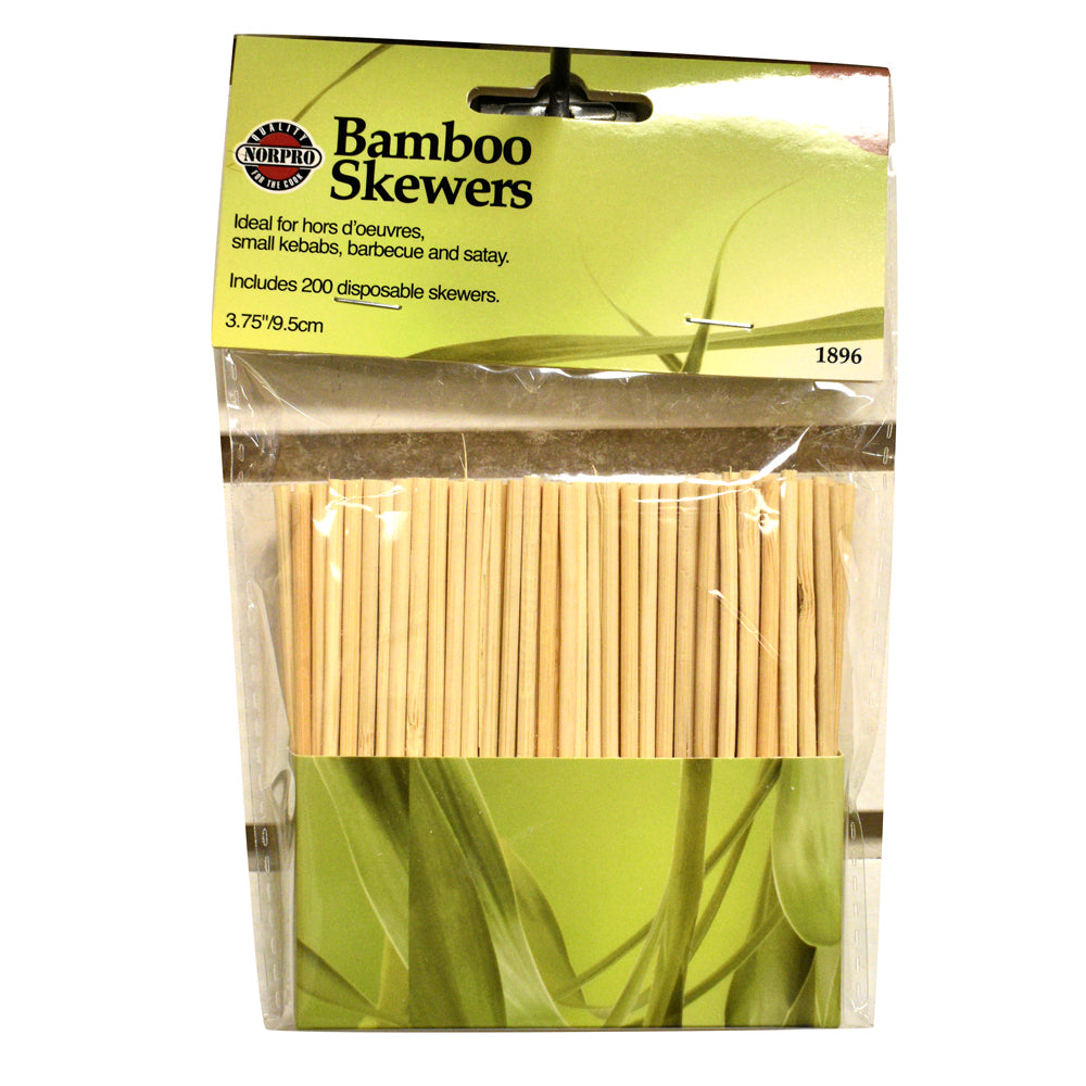 Norpro Bamboo Skewers hang tab packaging
