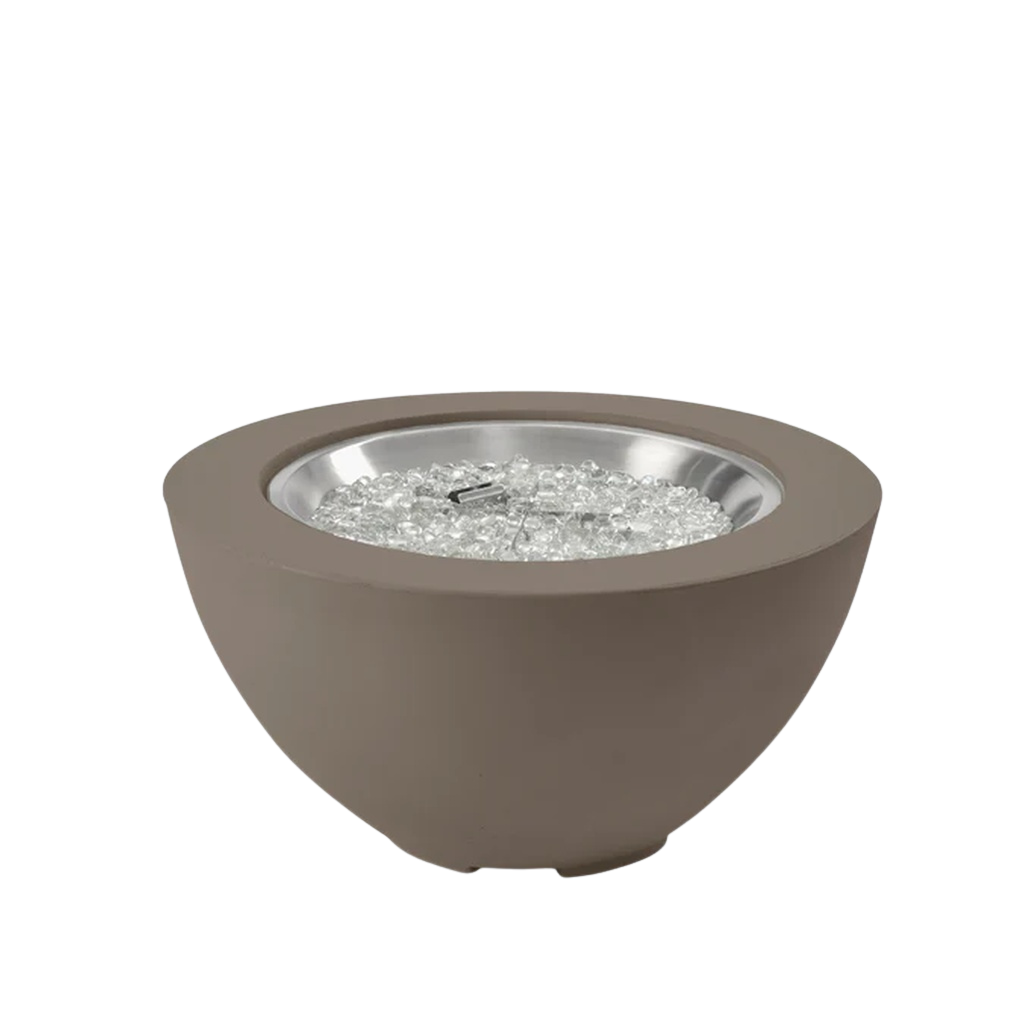 Cove Concrete Bowl Gas Fire Pit