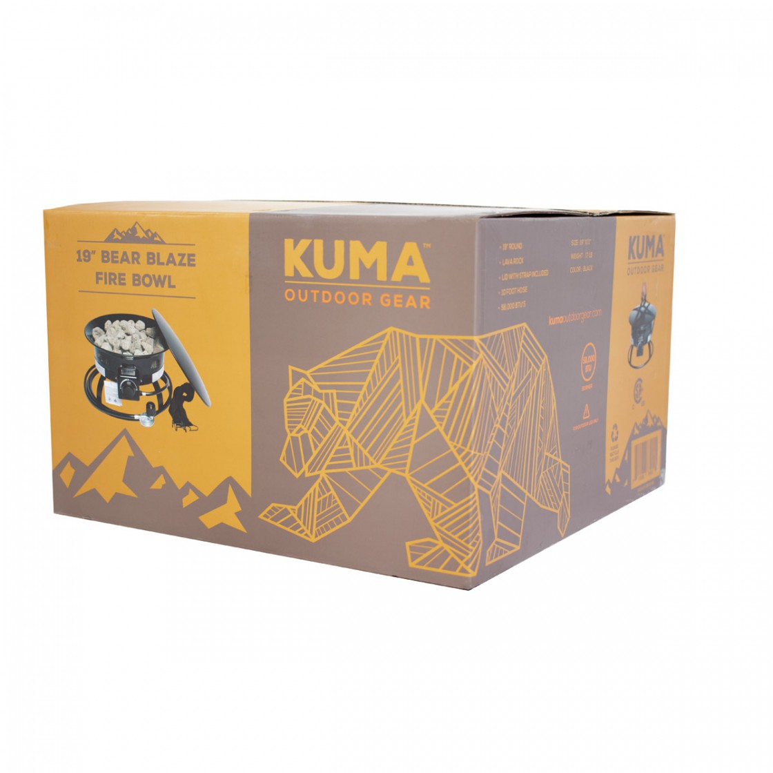Kuma 19 Bear Blaze Bowl - Graphite/Orange