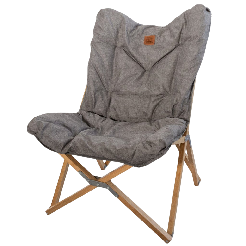 Yoho Bamboo Butterfly Chair - Heather Grey