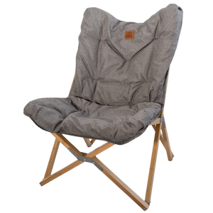 Yoho Bamboo Butterfly Chair - Heather Grey