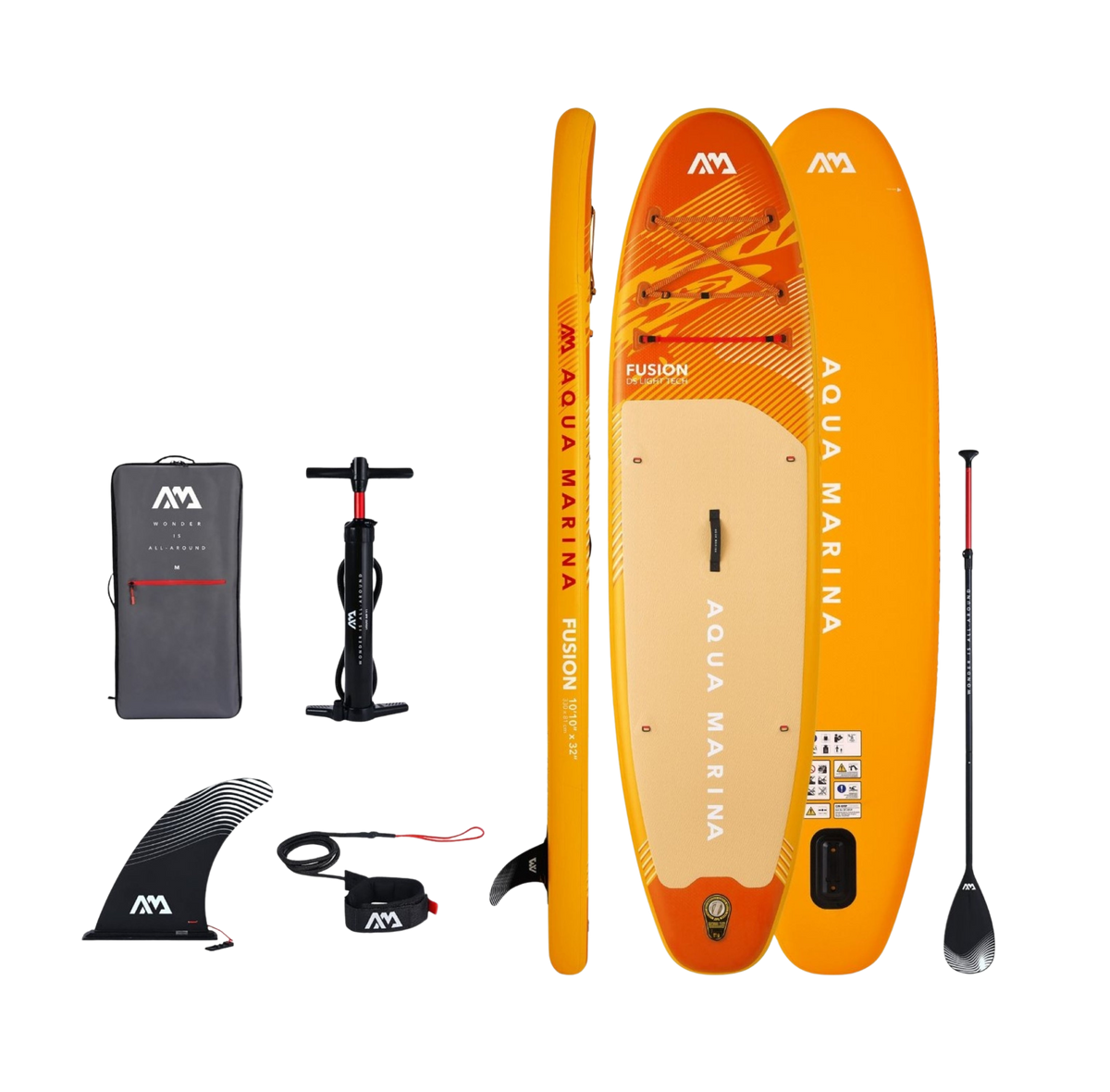 Aqua Marina Fusion 10'10" All-Around Inflatable Paddle Board - Paddle, Pump & Leash Included