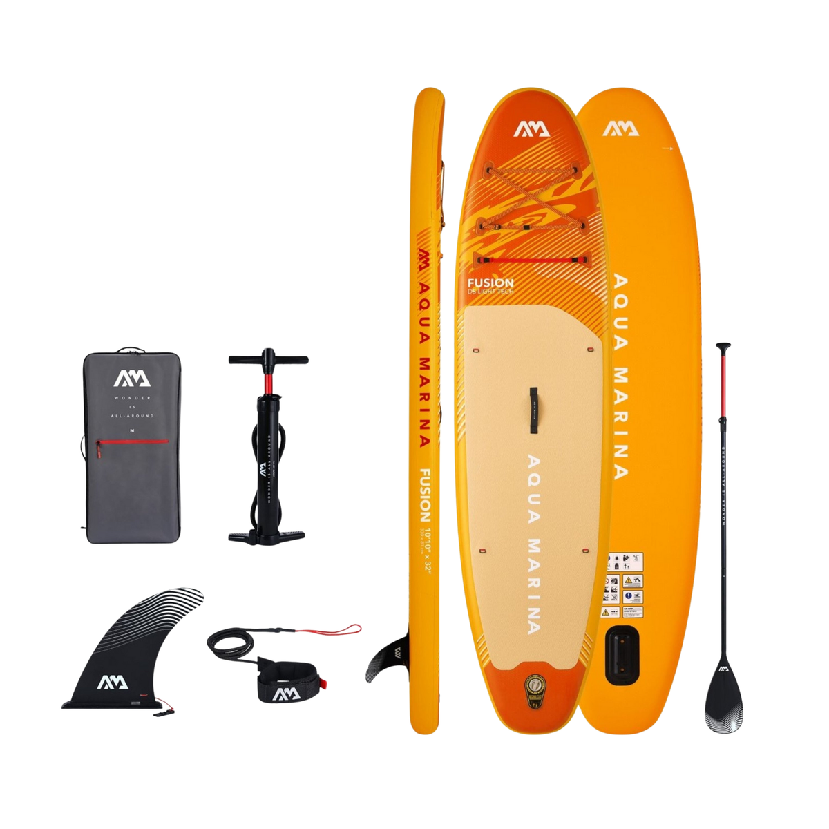 Aqua Marina Fusion 10'10" All-Around Inflatable Paddle Board - Paddle, Pump & Leash Included
