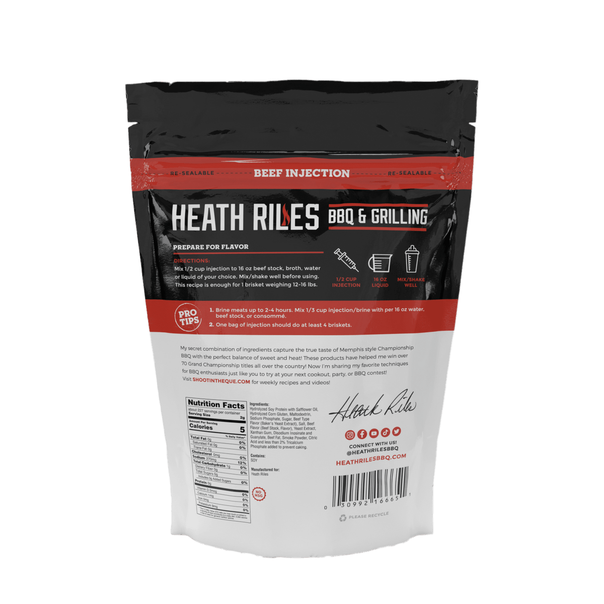 Heath Riles Beef Injection