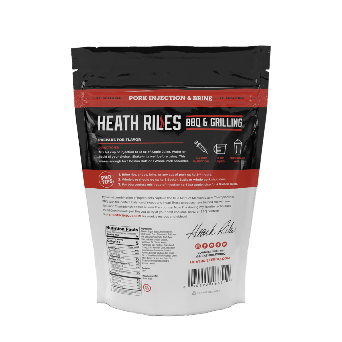 Heath Riles Pork Injection & Brine