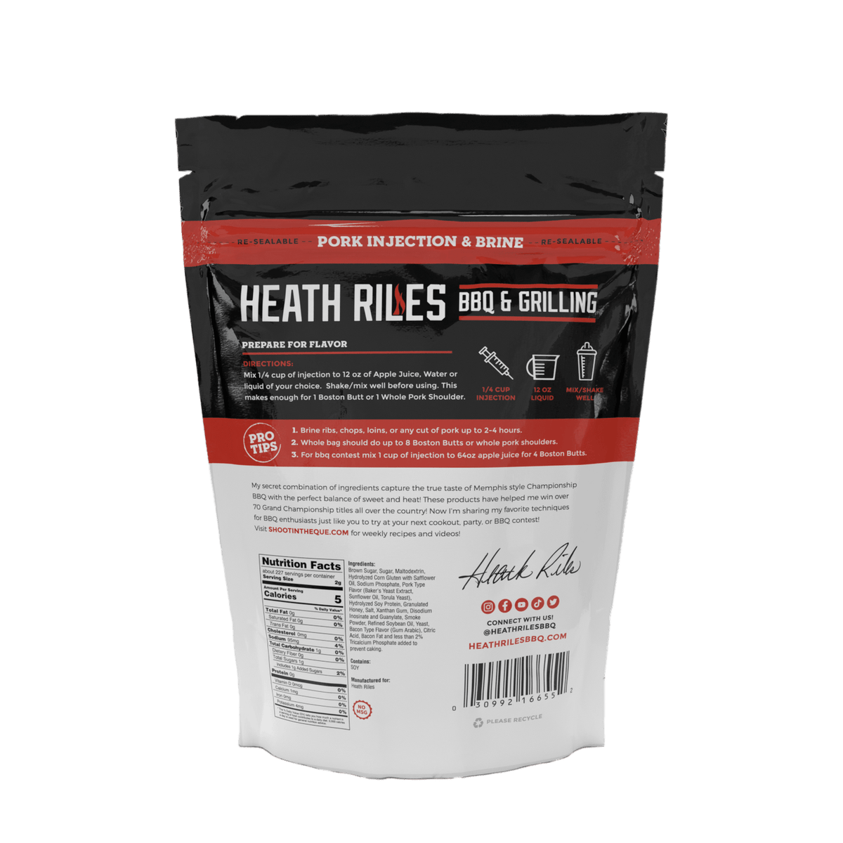 Heath Riles BBQ Pork Injection