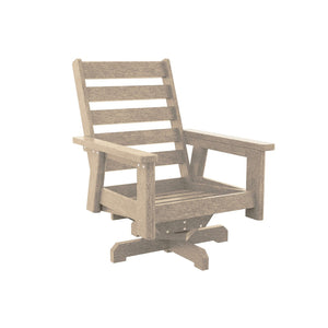 Charleston High Back Swivel Arm Chair