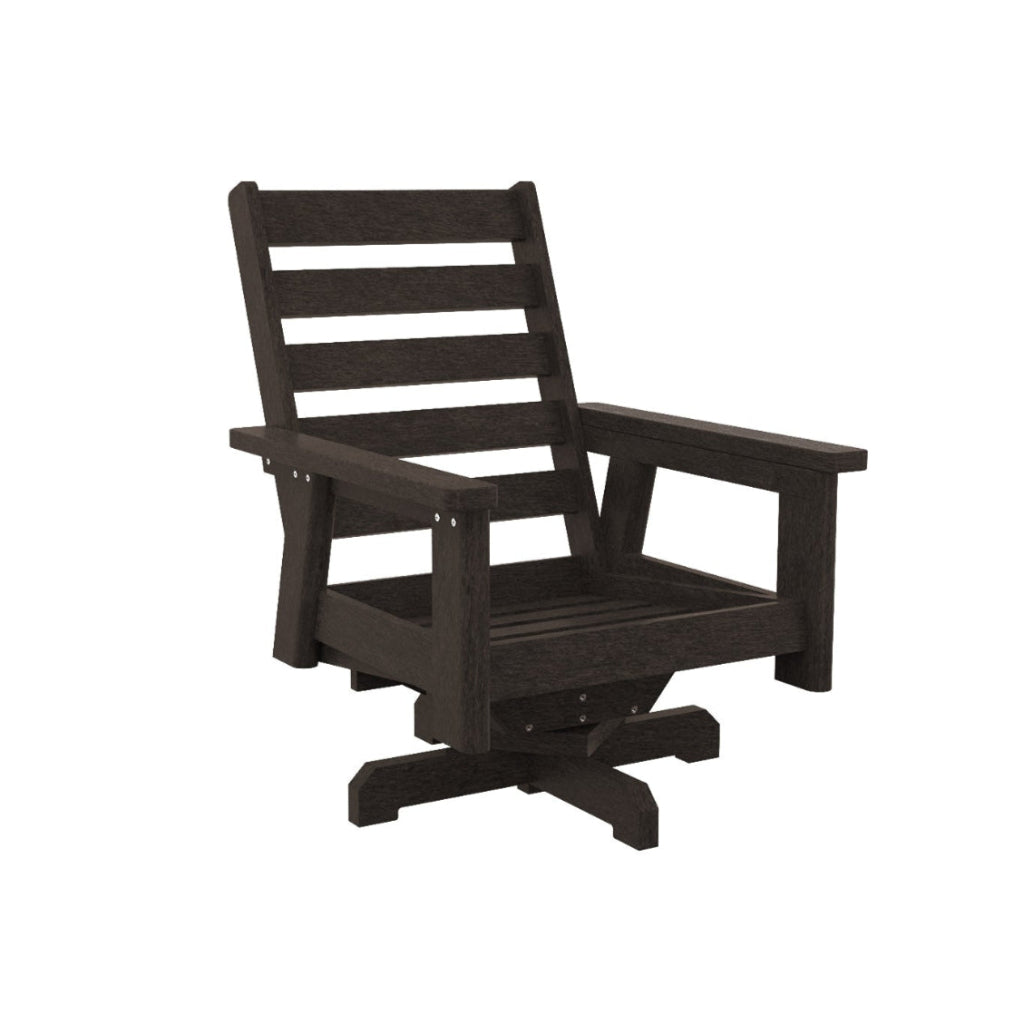 Charleston High Back Swivel Arm Chair