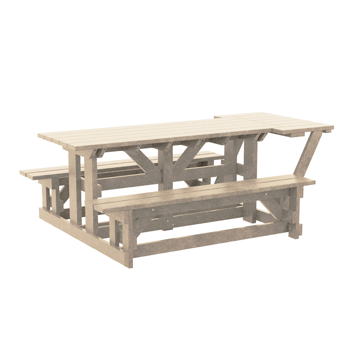 T52WC 72" Rectangular Picnic Table (Wheelchair Accessible)
