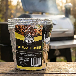 Pit Boss Foil Bucket Liners - 6 Pack