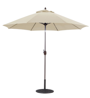 636 9' Manual-Tilt Market Galtech Umbrella