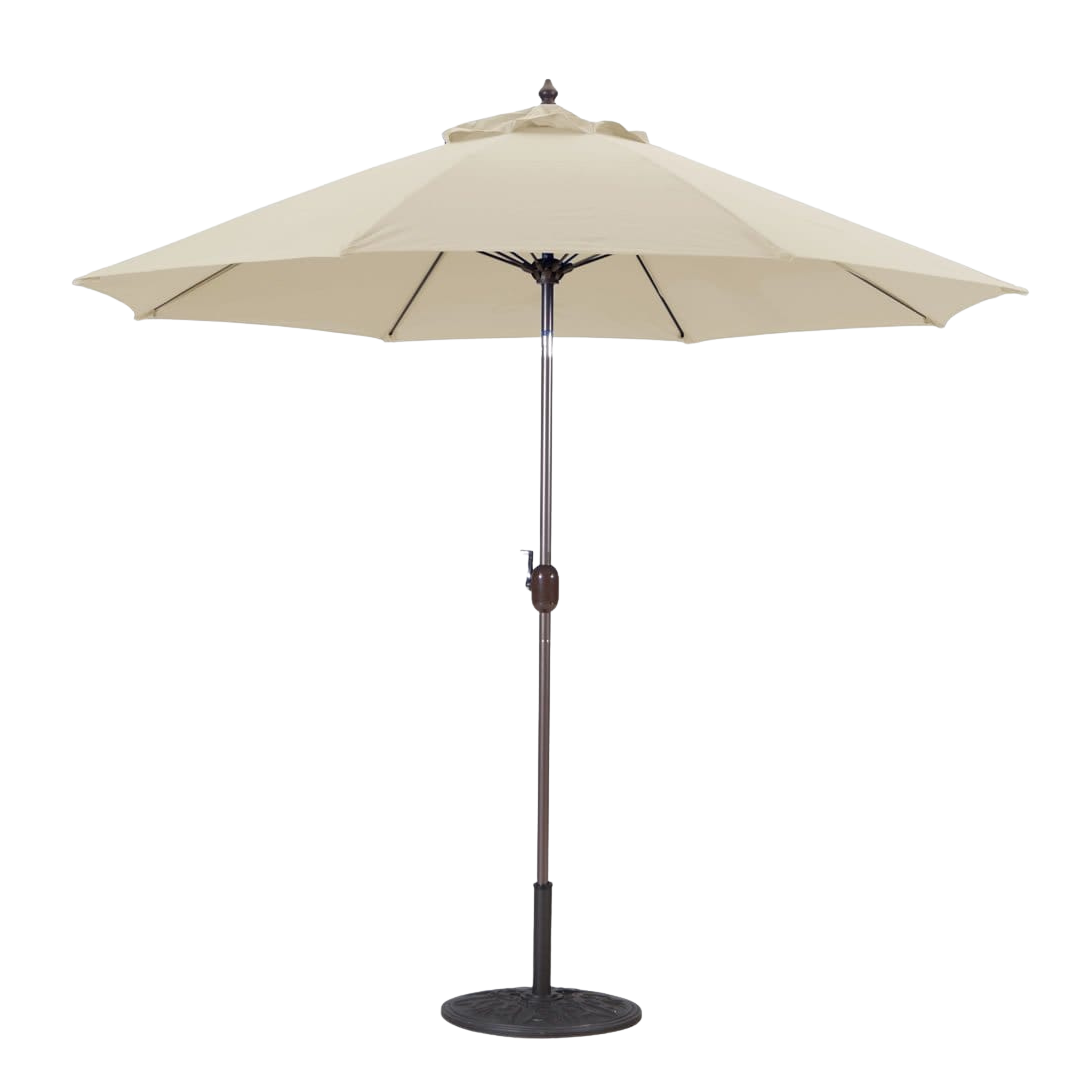 636 9' Manual-Tilt Market Galtech Umbrella
