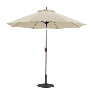 636 9' Manual-Tilt Market Galtech Umbrella