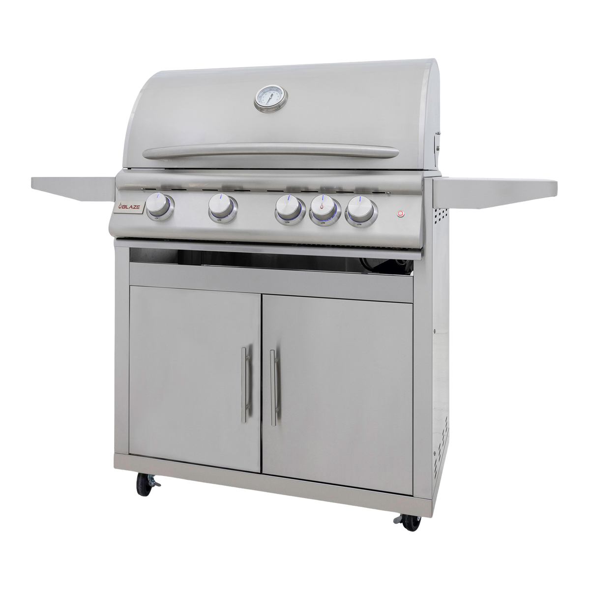 Blaze 32-Inch 4-Burner Premium LTE+ Gas Grill with Rear Burner and Built-in Lighting System - NG