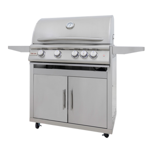 Blaze 32-Inch 4-Burner Premium LTE+ Gas Grill with Rear Burner and Built-in Lighting System - NG