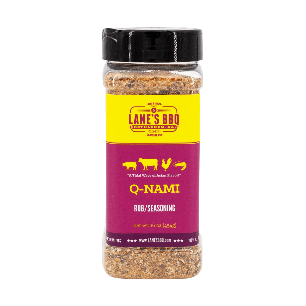 Lane's Q-Nami Rub 12oz