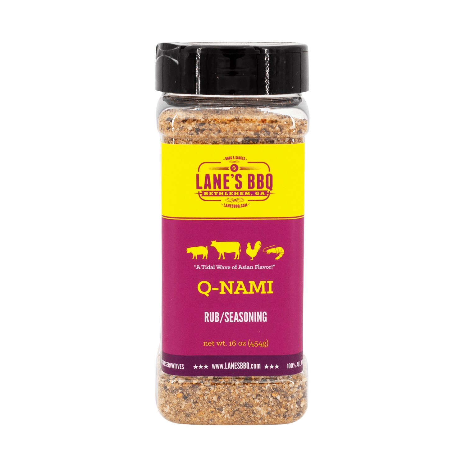 Lane's Q-Nami Rub 12oz