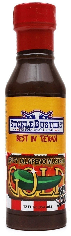 SuckleBusters Spicy Jalapeno Mustard Gold 12 fl oz