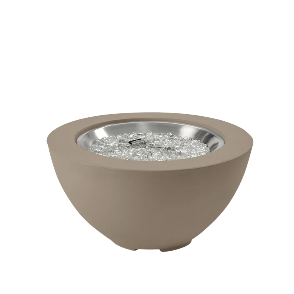 Cove Concrete Bowl Gas Fire Pit