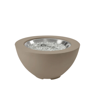 Cove Concrete Bowl Gas Fire Pit