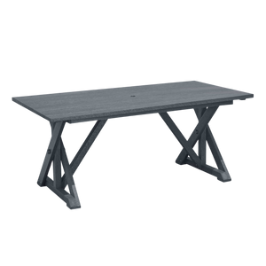 T203 Harvest Wide Dining Table w/2" Umbrella Hole