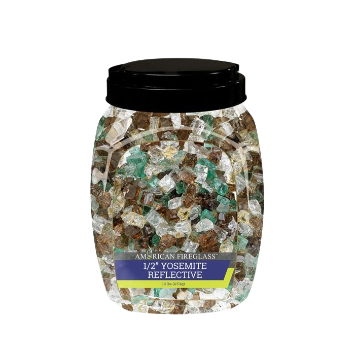 1/2" Reflective Fire Glass 10 lbs