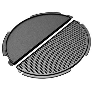 Half Moon Cast Iron Dual Side Plancha Griddle