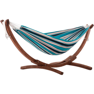 Double Sunbrella® Hammock with Solid Pine Stand