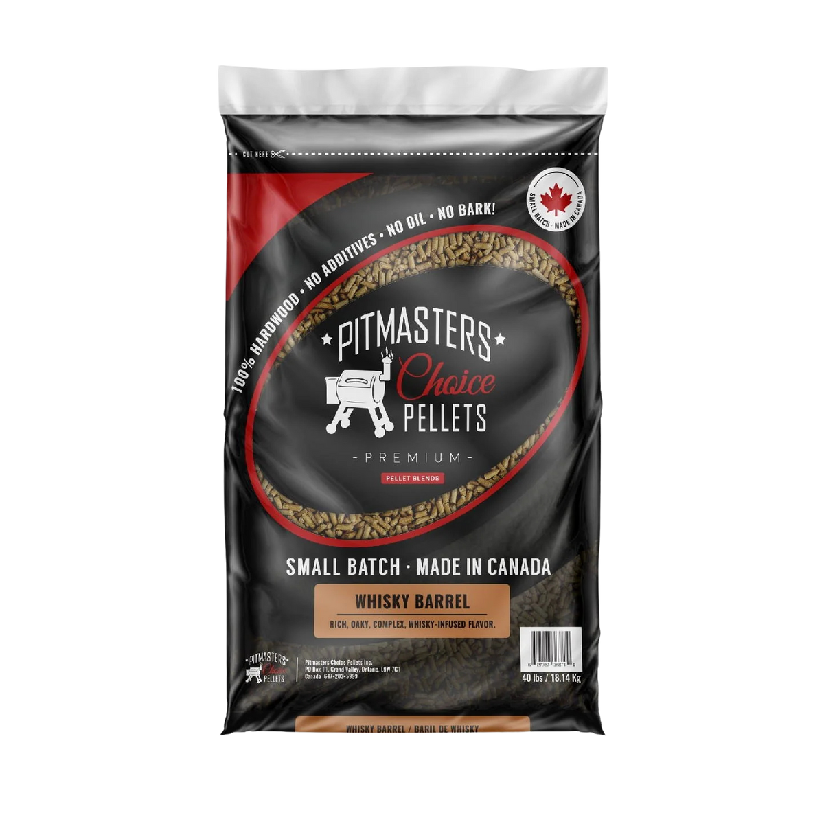 Whiskey Barrel Pellets - 40lb