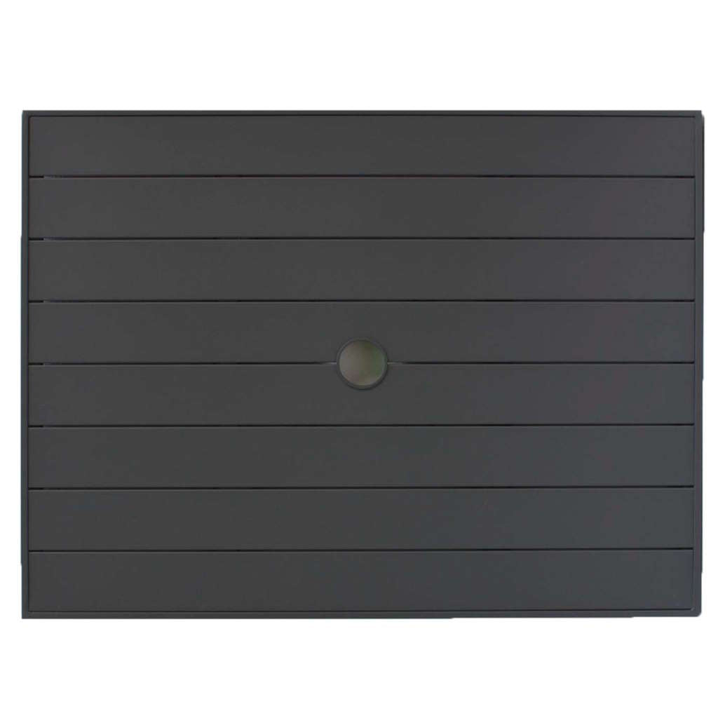 32″ x 48″ Rect Aluminum Slat Table Top W/UH