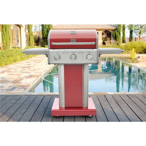 Kenmore Red 3-Burner Propane Gas Grill