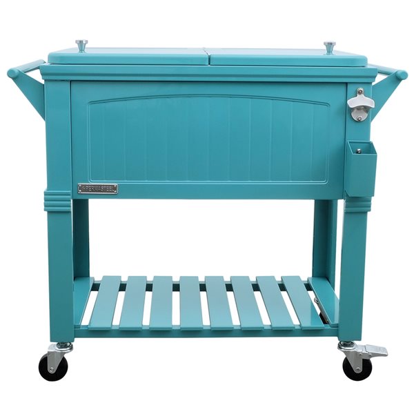Teal Patio Cooler - 80Qt. Furniture Style