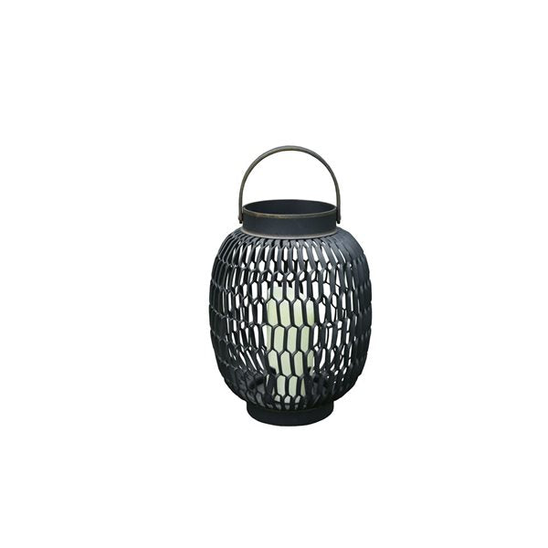 Elementi Ocean Rock Lantern with Handle - Round