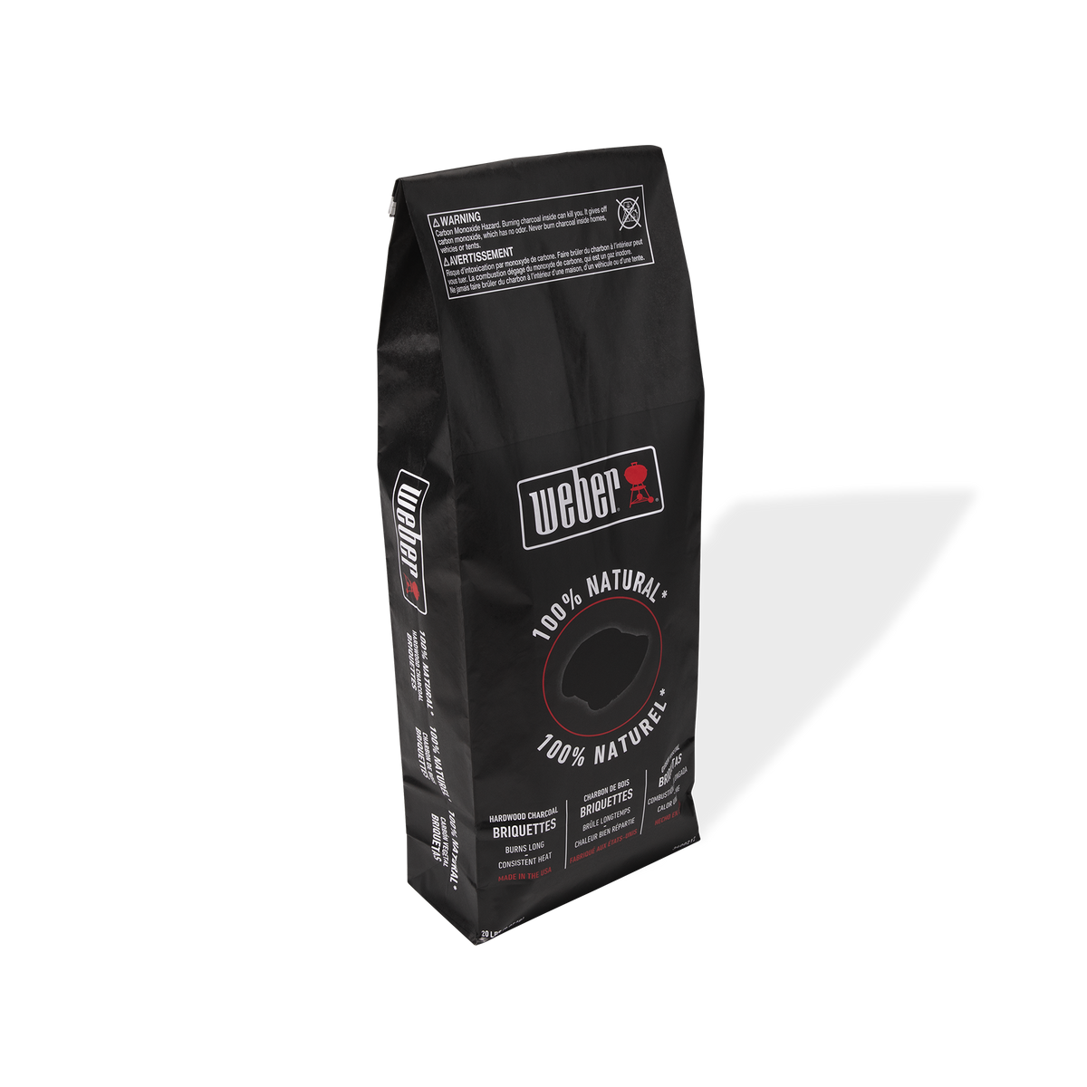 Weber 20lb 100% Natural Hardwood Charcoal Briquettes