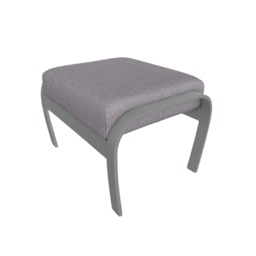 Belle Isle Cushion Ottoman - Graphite PC