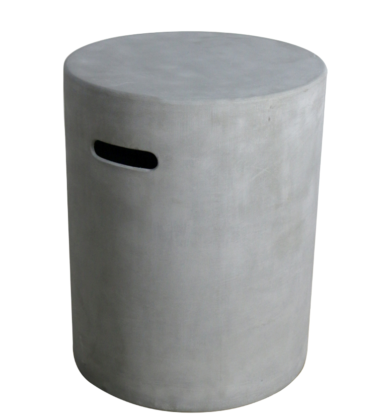 Round Tank Cover - Grey - Smooth Finish