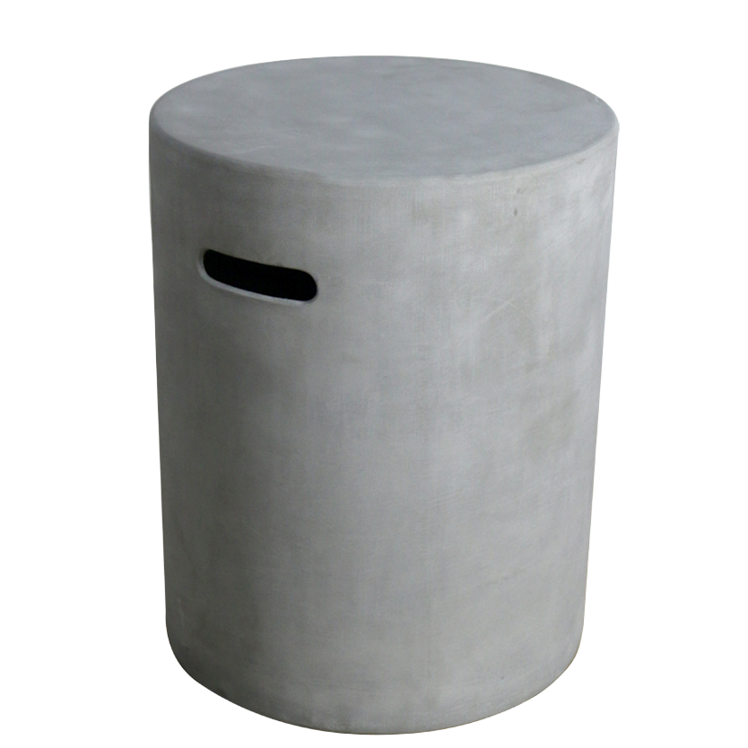 Round Tank Cover - Grey - Smooth Finish